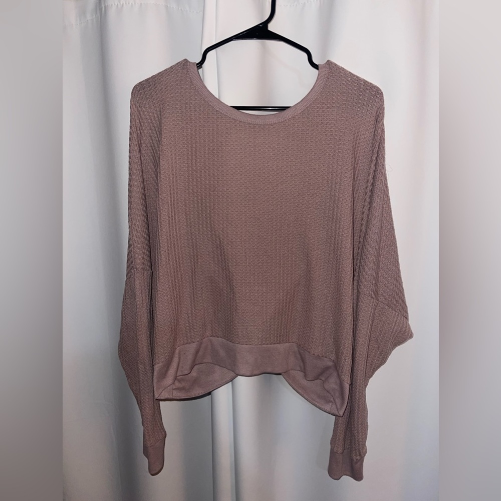 Purple Open Back Sweater